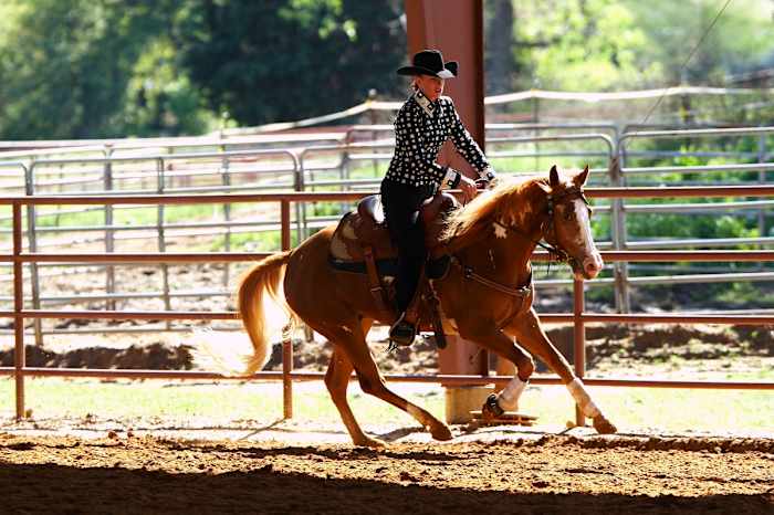 Carrie von Uhlit in equestrian for TCU in 2007. (gofrogs.com)